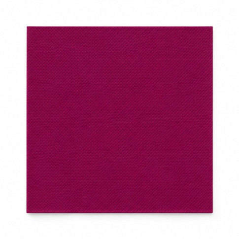 Serviette micro point bordeaux 2 plis   380x380mm