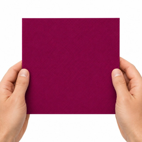 Serviette micro point bordeaux 2 plis   380x380mm