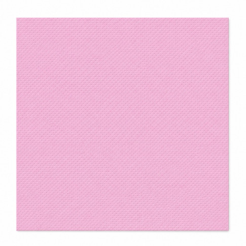 Serviette micro point rose 2 plis   380x380mm