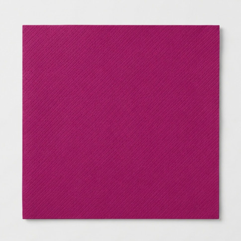 Serviette micro point bordeaux 2 plis  380x380mm