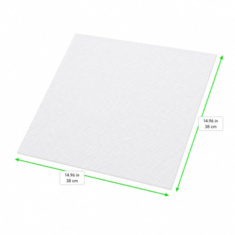 Serviette micropoint blanche 2 plis  380x380mm