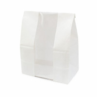 Sac SOS papier blanc avec fenêtre  180x110mm H265mm