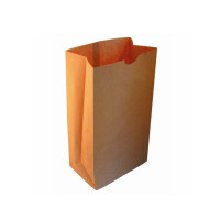 Sac SOS papier kraft brun  130x80mm H250mm