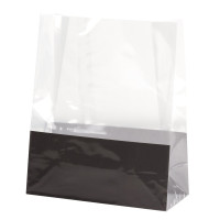 Sac SOS plastique PP transparent 140x65mm H170mm