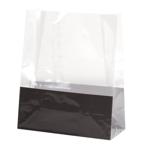 Sac SOS plastique PP transparent 140x65mm H170mm