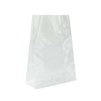 Sac SOS PP transparent fond plat  140x65mm H205mm
