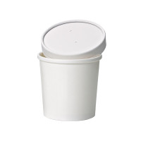 Pot carton blanc chaud et froid   H100mm 490ml
