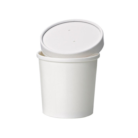 Pot carton blanc chaud et froid   H100mm 490ml