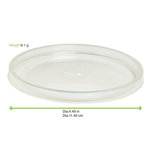 Couvercle rentrant transparent en plastique PP