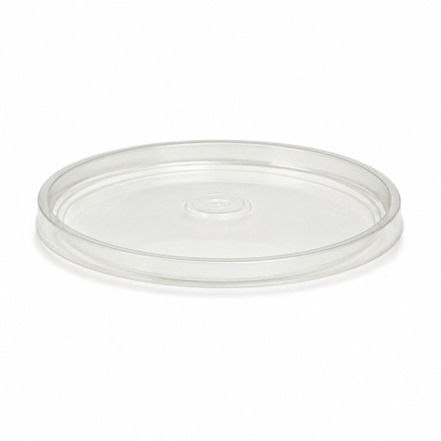 Couvercle rentrant transparent en plastique PP  H10mm
