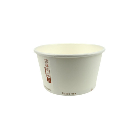 Pot à soupe carton blanc  H64mm 350ml