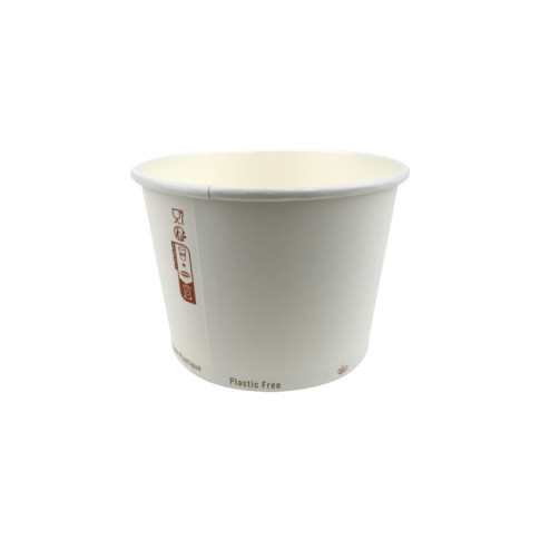 Pot à soupe carton blanc  H80mm 470ml