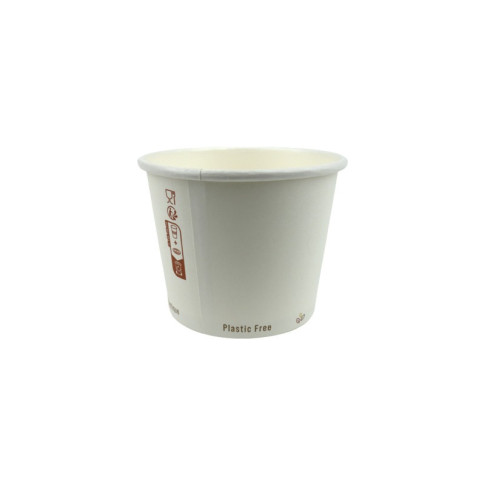 Pot à soupe carton blanc  H67mm 290ml