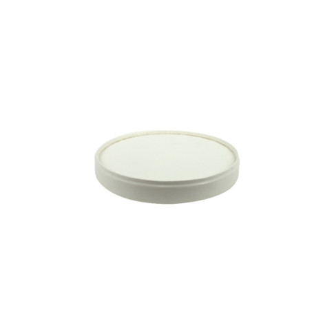 Couvercle blanc en carton sans plastique  H14mm