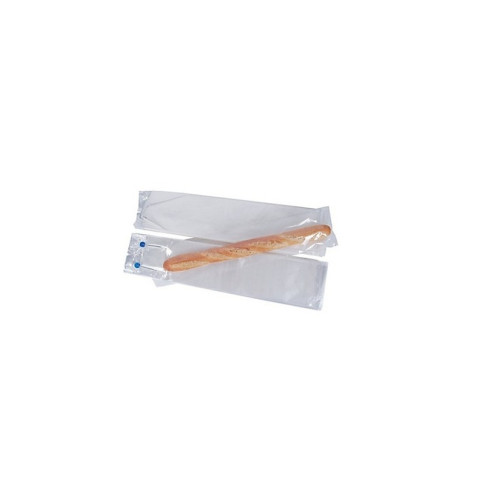 Sac à pain liasse plastique PEHB jaune  120x50mm H350mm