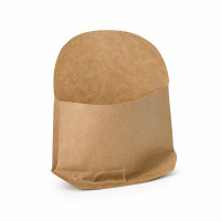 Pochette snack papier kraft  143x100mm H60mm