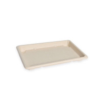 Barquette pulpe avec couvercle PS transparent "Itto"  167x117mm H40mm