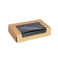 Boîte sushi avec fenêtre antibuée pour 12-14 pieces 179x106mm H40mm