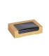 Boîte sushi avec fenêtre antibuée pour 15 pieces 190x120mm H45mm