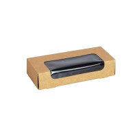 Boîte sushi avec fenêtre antibuée pour 6-8 pieces 167x72mm H35mm