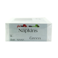 Serviette de table coton vert  400x395mm