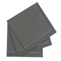 Serviette de table coton gris  400x395mm