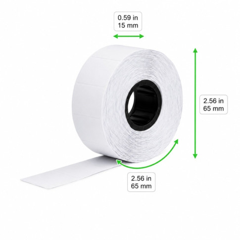 Autocollant de 26*16 mm pour pince à étiqueter 65x65mm H15mm