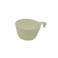 Tasse à café plastique blanche avec une anse  H42mm 150ml