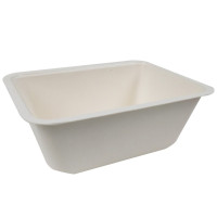 Barquette scellable pulpe laminée PLA  190x137mm H70mm 1200ml