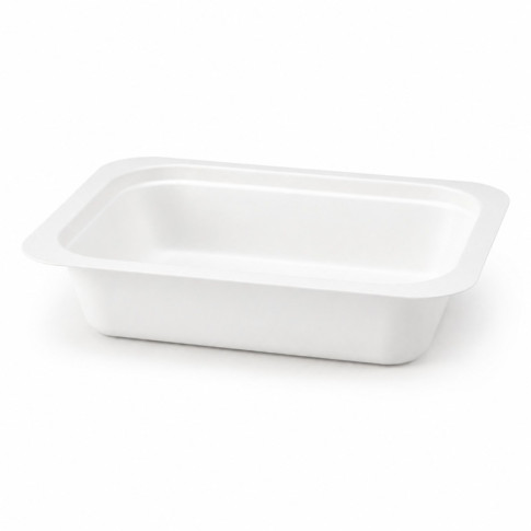 Barquette scellable pulpe laminée PLA 137x95mm H33mm 250ml