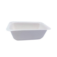 Barquette scellable pulpe laminée PLA  137x95mm H45mm 375ml