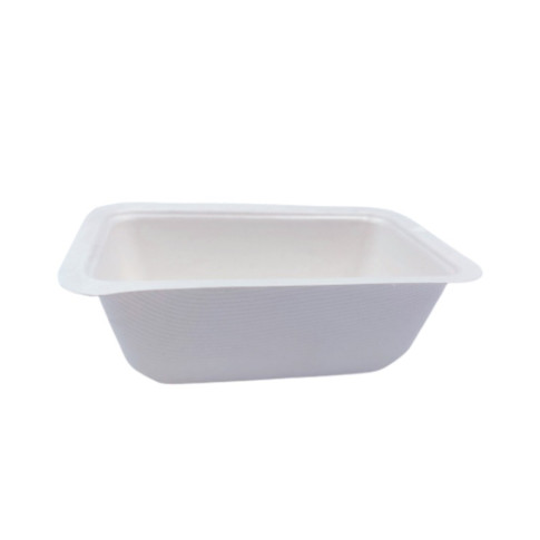 Barquette scellable pulpe laminée PLA  137x95mm H45mm 375ml
