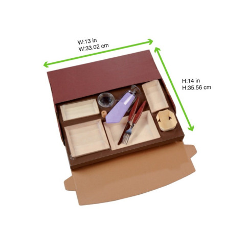 Insert carton marron pour vaisselle "Samourai" et "Klarity"  410x270mm H25mm