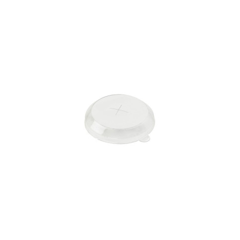 Couvercle dôme transparent en plastique PET avec trou croisillon  H15mm