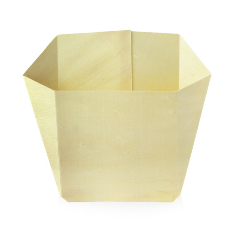 Pochette frite bois  128x40mm H130mm