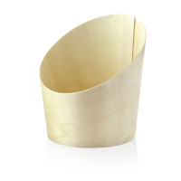 Tube bois coupe oblique   H102mm 270ml