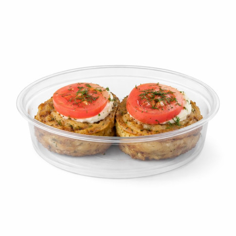 Saladier PET rond transparent "Saladeli"   H55mm 960ml