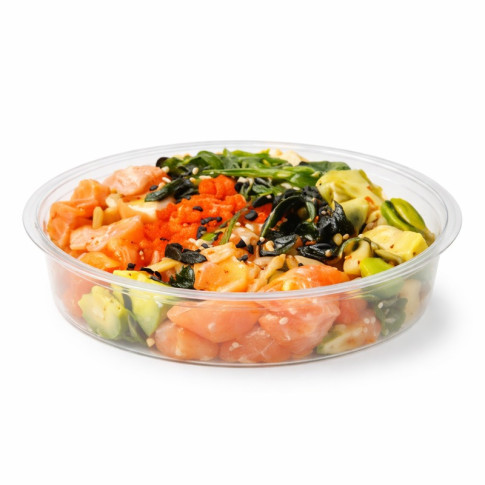 Saladier PET rond transparent "Saladeli"   H43mm 750ml