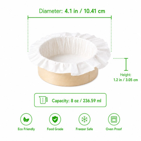 Bake-a-ring - Anneau de cuisson avec papier cuisson intégré  H30mm 260ml