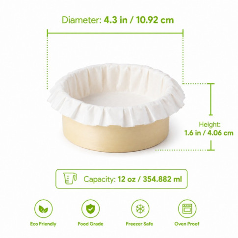 Bake-a-ring - Anneau de cuisson avec papier cuisson intégré  H40mm 390ml