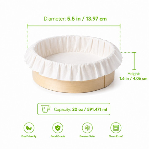 Bake-a-ring - Anneau de cuisson avec papier cuisson intégré  H40mm 630ml