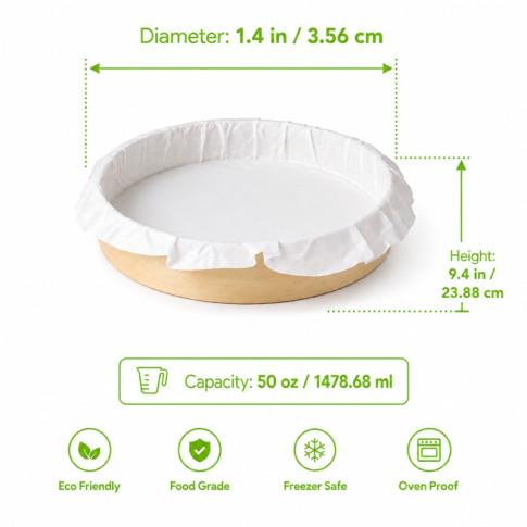 Bake-a-ring - Anneau de cuisson avec papier cuisson intégré  H35mm 1 470ml