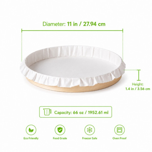 Bake-a-ring - Anneau de cuisson avec papier cuisson intégré  H35mm 1 940ml