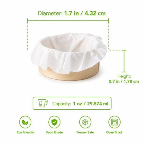 Bake-a-ring - Anneau de cuisson avec papier cuisson intégré  H18mm 20ml