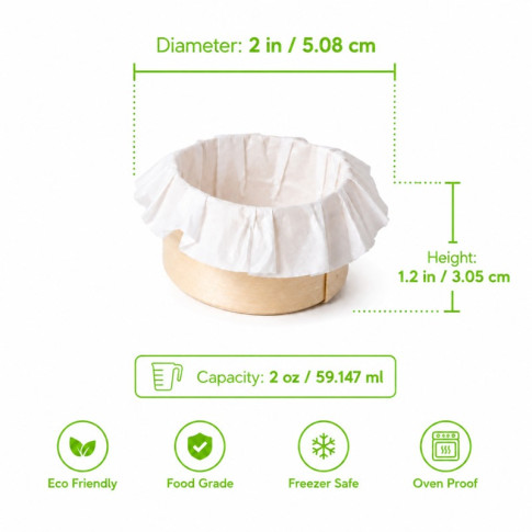 Bake-a-ring - Anneau de cuisson avec papier cuisson intégré  H30mm 58ml