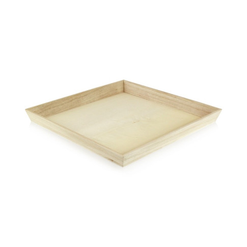 Plateau repas bois NOA  310x310mm H40mm