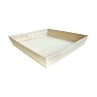 Plateau repas bois NOA 390x390mm H66mm