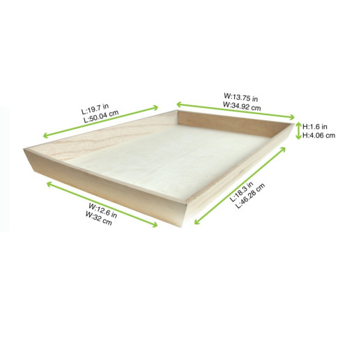 Plateau repas bois NOA 450x300mm H40mm