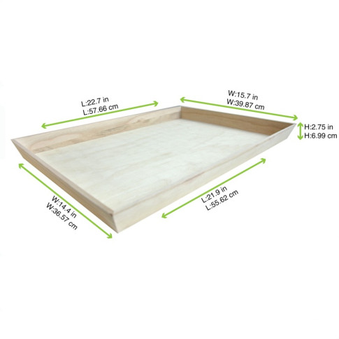 Plateau repas bois NOA 540x360mm H40mm