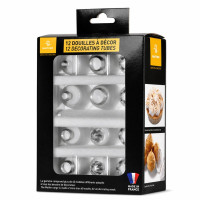 Assortiment 12 douilles transparente copolyester 177x127mm H68mm